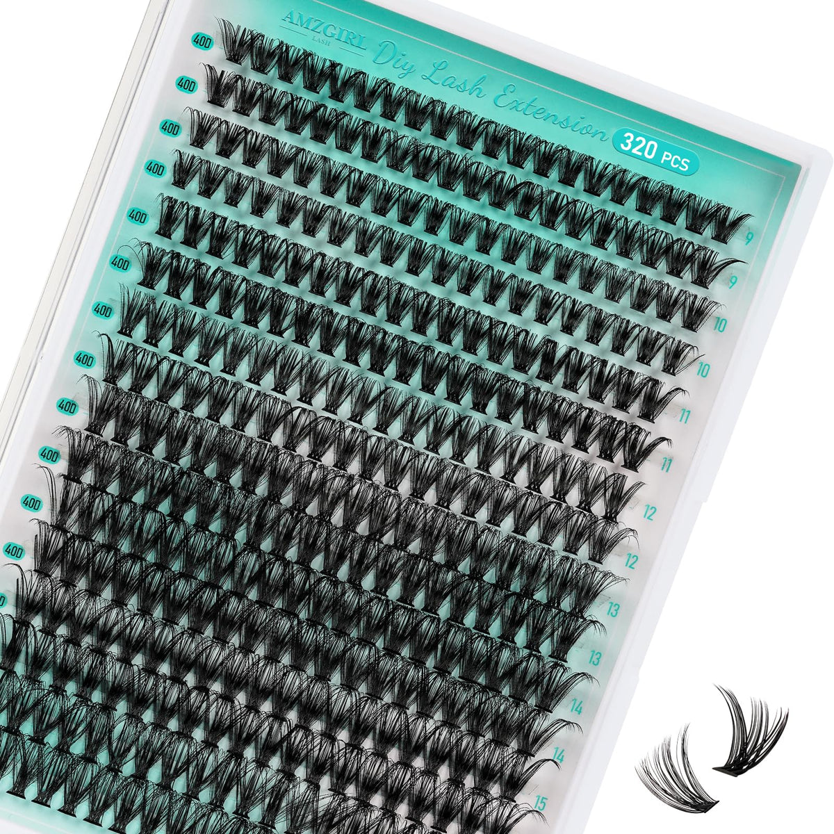 AMZGIRL LASH front packaging showing kit contents and convenience