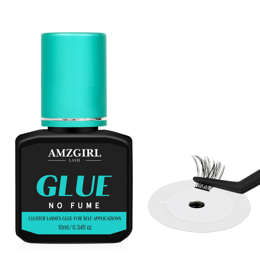 AMZGIRL LASH front packaging showing bottle and included tools, clear organization benefit