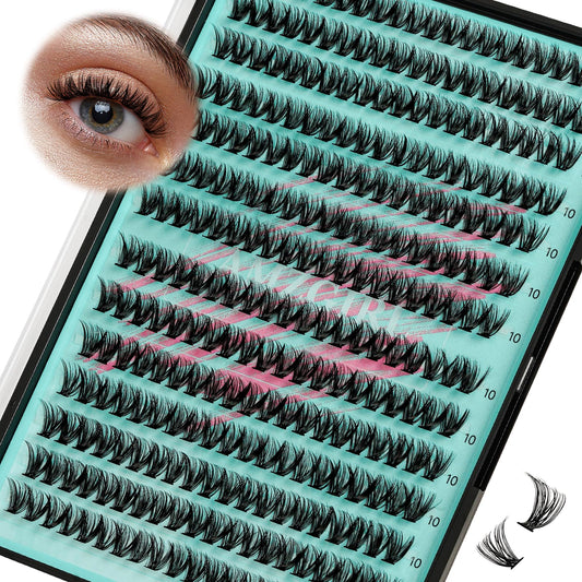 AMZGIRL LASH front tray showing 280 clusters and organized layout for quick use