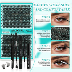AMZGIRL LASH function brush aids shaping and finishing.