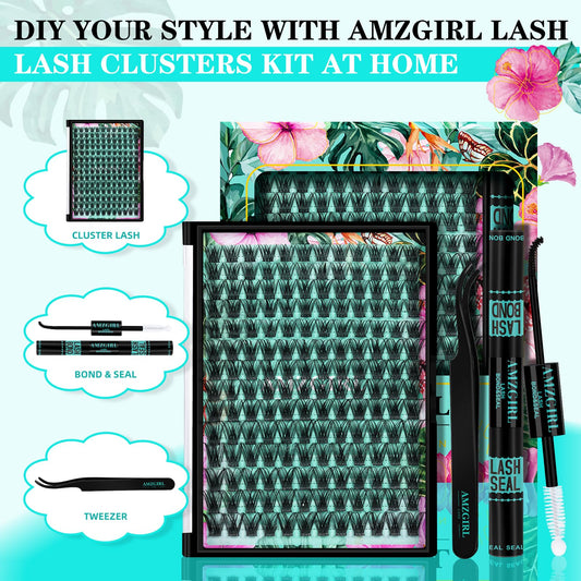 AMZGIRL LASH Hollyhock Kit bond and seal for waterproof, lasting hold
