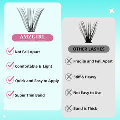 AMZGIRL LASH being applied in hand demonstrating fast DIY placement benefit