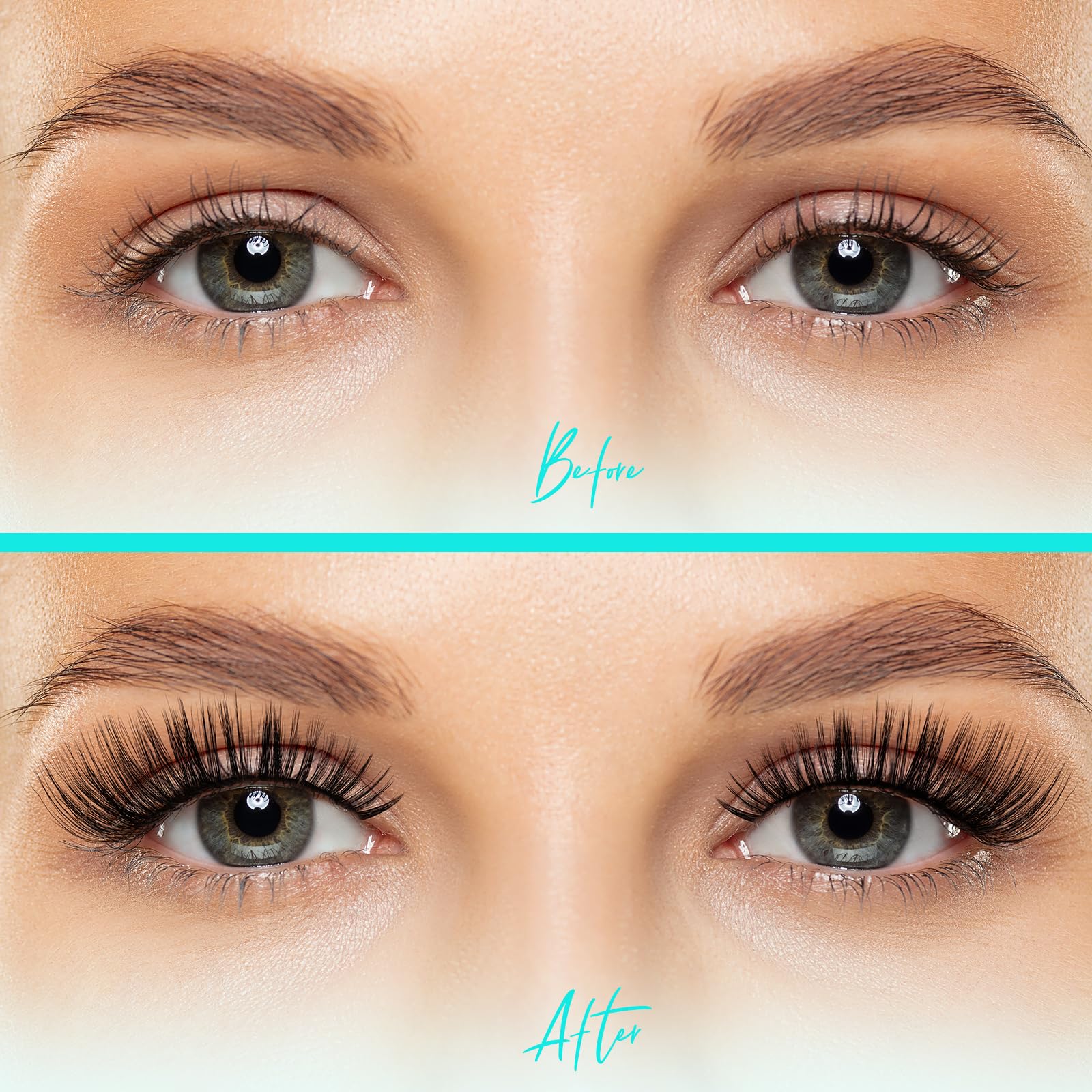 AMZGIRL LASH full kit layout with clusters, applicator, bond illustrating everything included