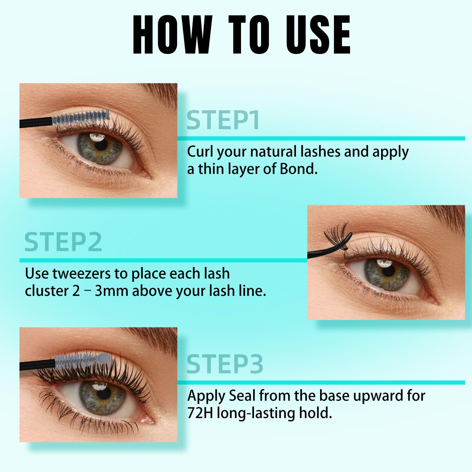 AMZGIRL LASH product label closeup, clear information for safe, informed use