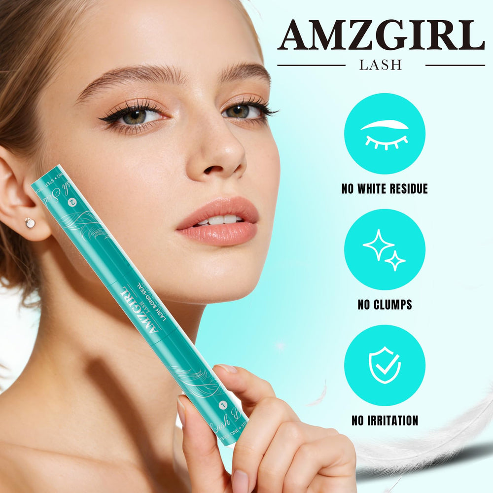 AMZGIRL LASH on model eye, natural-looking definition and comfortable hold