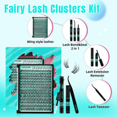 AMZGIRL LASH Manga clusters closeup shows lightweight fibers blending with natural lashes
