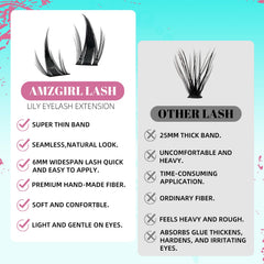 AMZGIRL LASH Manga-look clusters on eyes for dramatic, playful effect