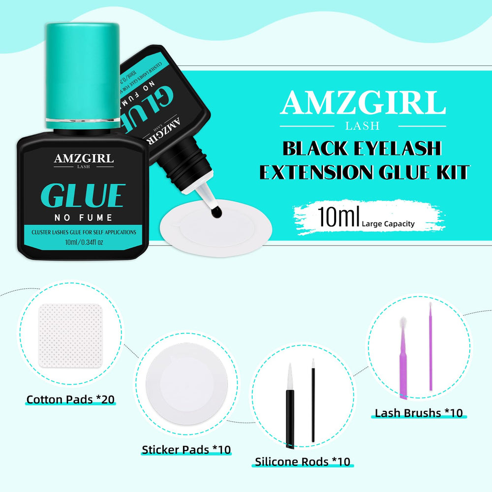 AMZGIRL LASH glue needle cap close-up demonstrating freshness preservation and easy dispensing