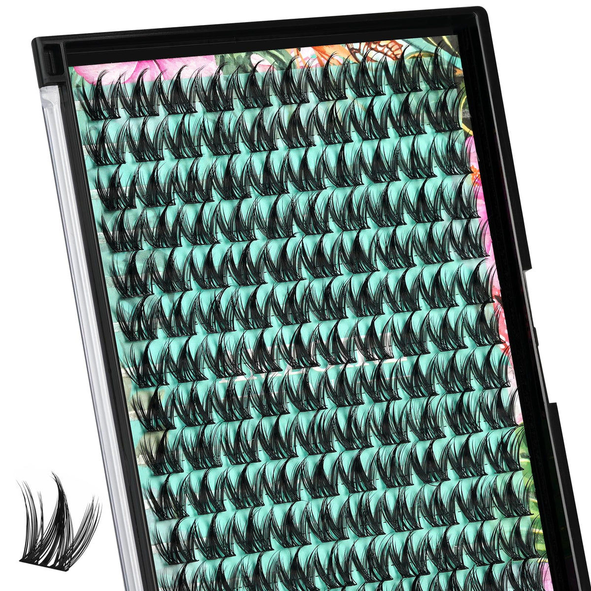 AMZGIRL LASH front packaging showing puppy 14mm clusters and cleaner presentation benefit