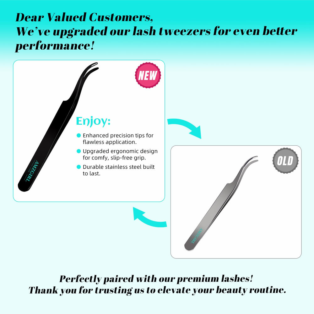 AMZGIRL LASH remover and applicator tools arranged for easy removal
