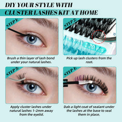 AMZGIRL LASH remover with clusters showing gentle removal advantage