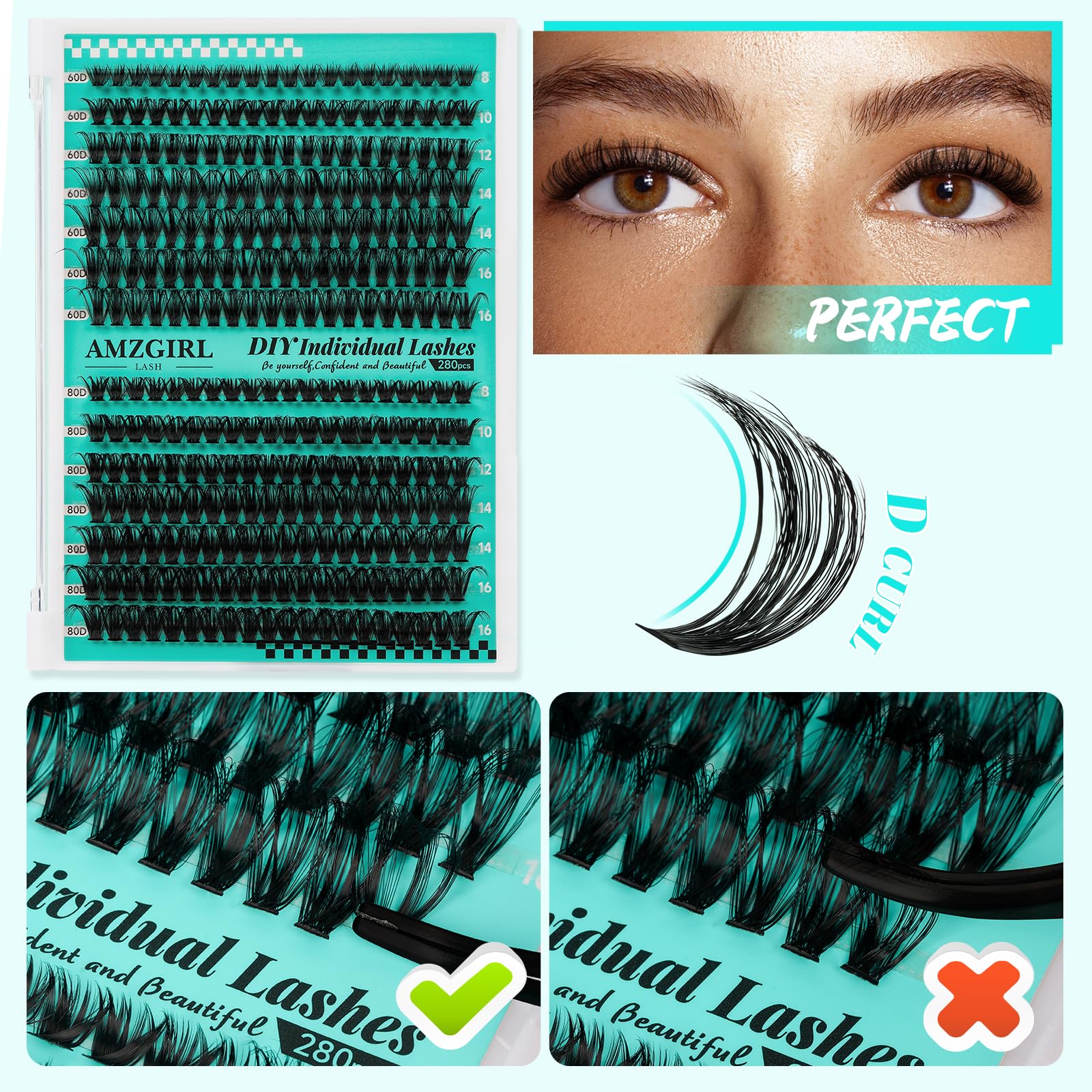 AMZGIRL LASH remover for gentle eyelash extension cleanup