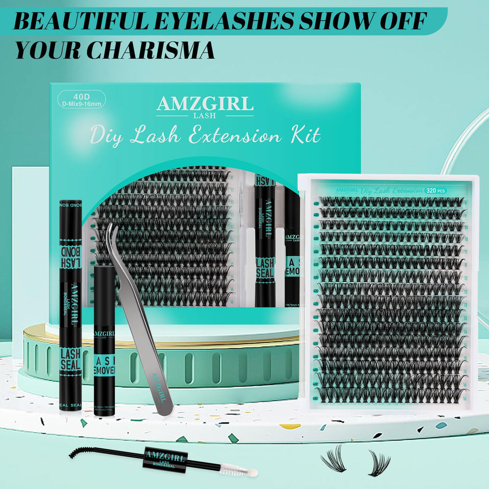 AMZGIRL LASH sealed finish close-up showing water-resistant topcoat benefit