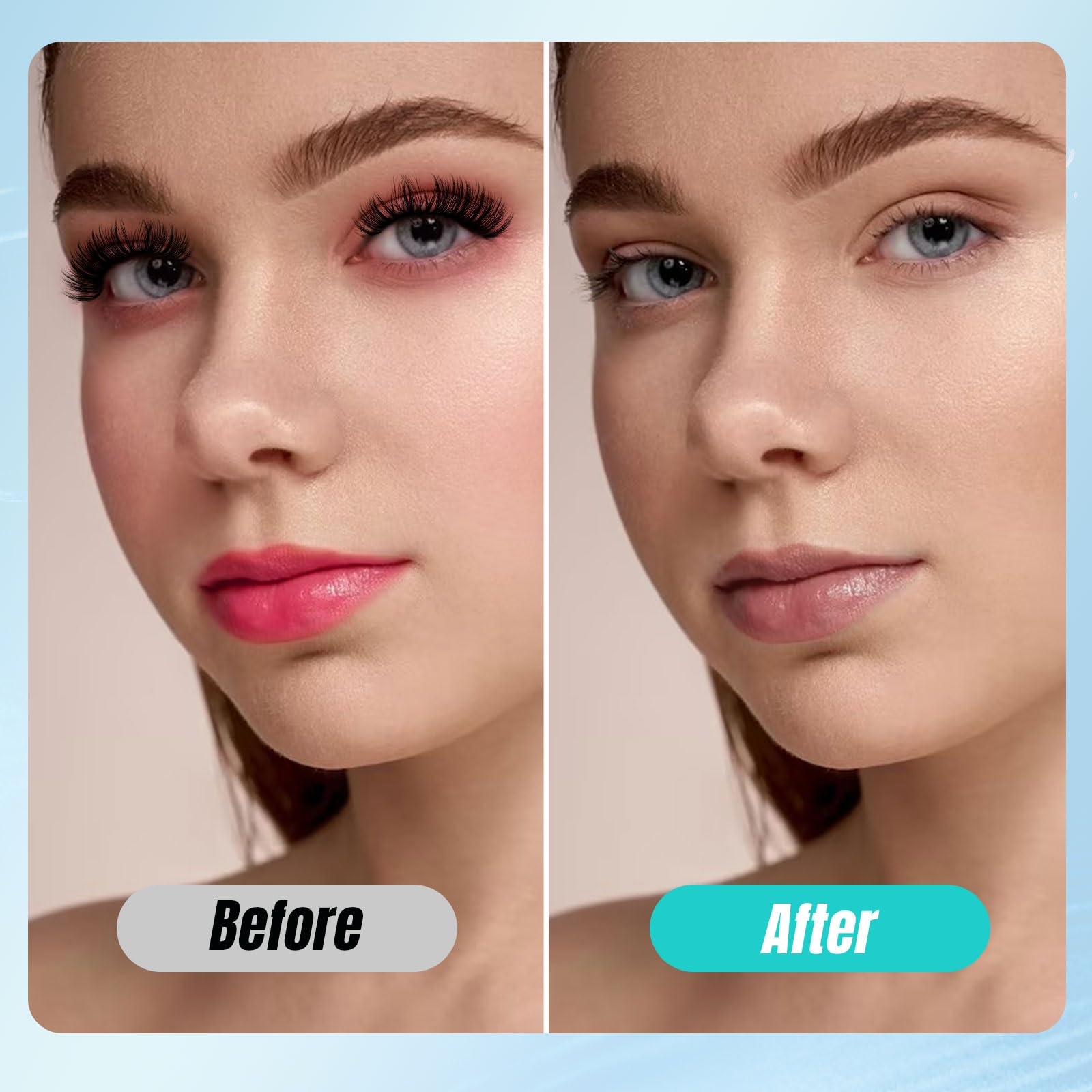 AMZGIRL LASH bottle held in hand revealing 100ml size and value