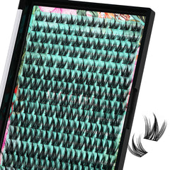 AMZGIRL LASH tray front view showing clustered D-curl lashes for fast application and volume