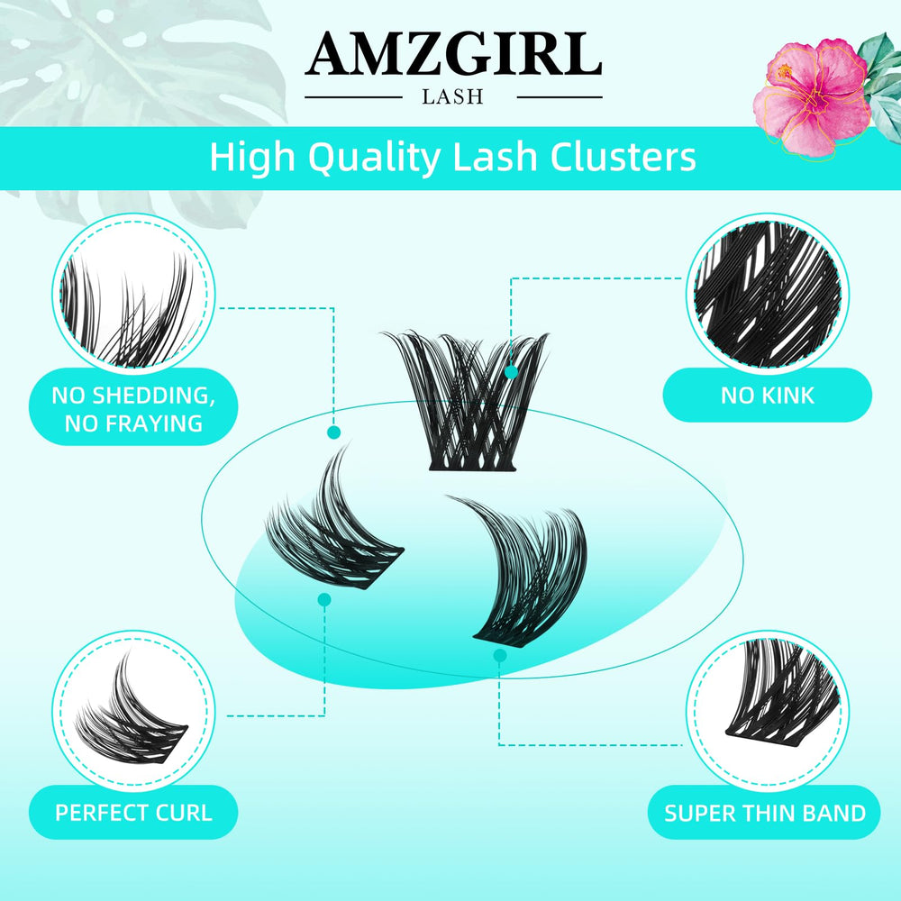 AMZGIRL LASH Tulip band detail showing ultra-thin wider band for easy blending