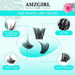 AMZGIRL LASH Tulip band detail showing ultra-thin wider band for easy blending