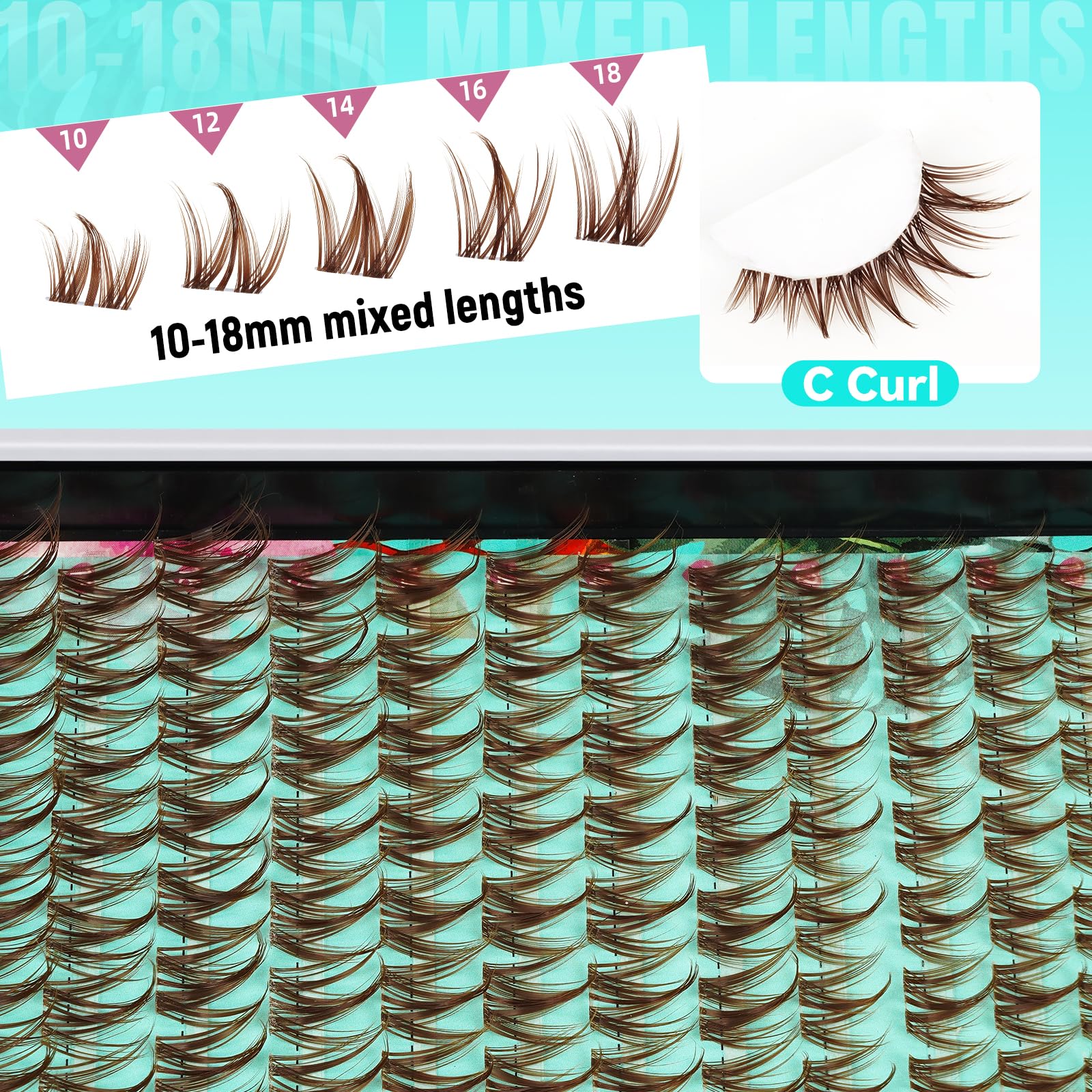 AMZGIRL ultra-thin wide band detail demonstrating comfortable, seamless lash blending