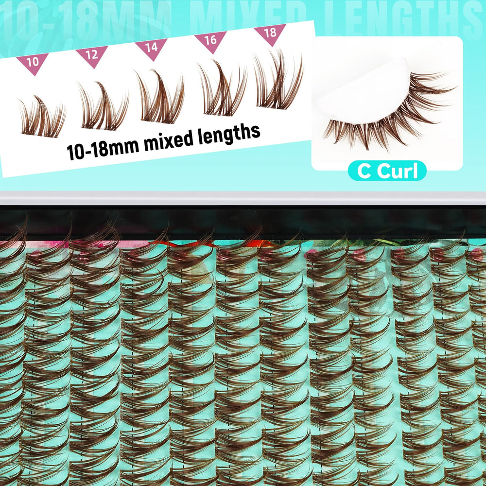 AMZGIRL ultra-thin wide band detail demonstrating comfortable, seamless lash blending