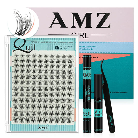 AMZGIRL LASH front packaging showing kit contents for easy selection