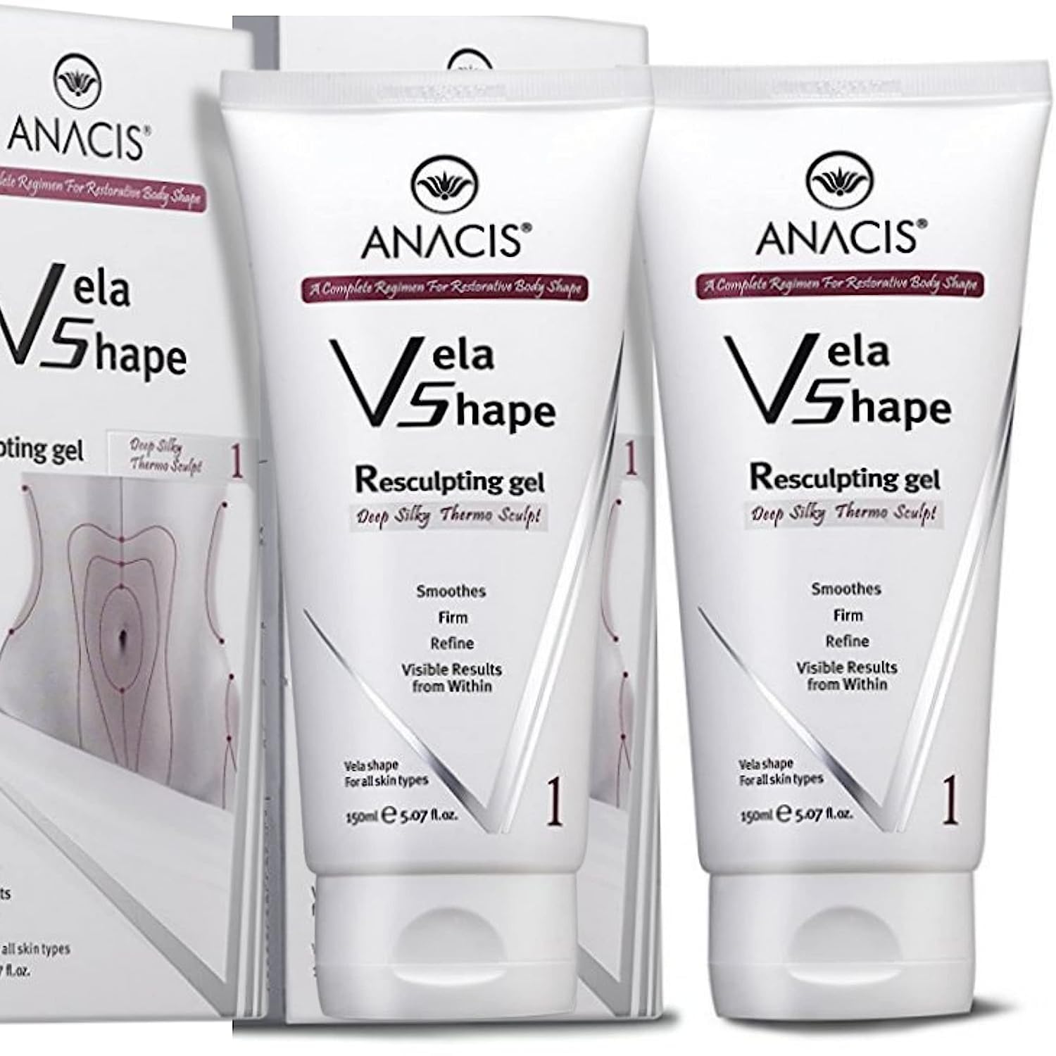 Anacis cellulite hot body cream tub shown for smoother, firmer-looking skin.