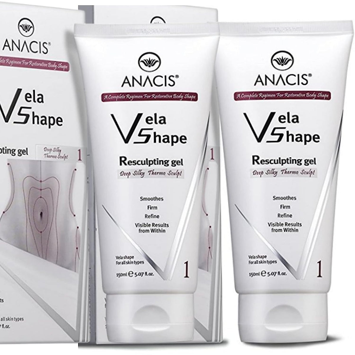 Anacis cellulite hot body cream tub shown for smoother, firmer-looking skin.
