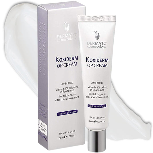 Anacis Vitamin K1 Oxiderm Cream targets scar appearance for smoother skin.