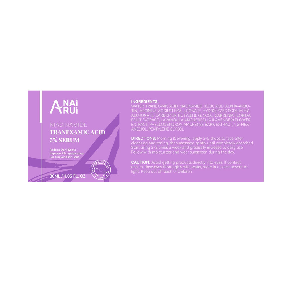 ANAI RUI bottle shows convenient morning and night application