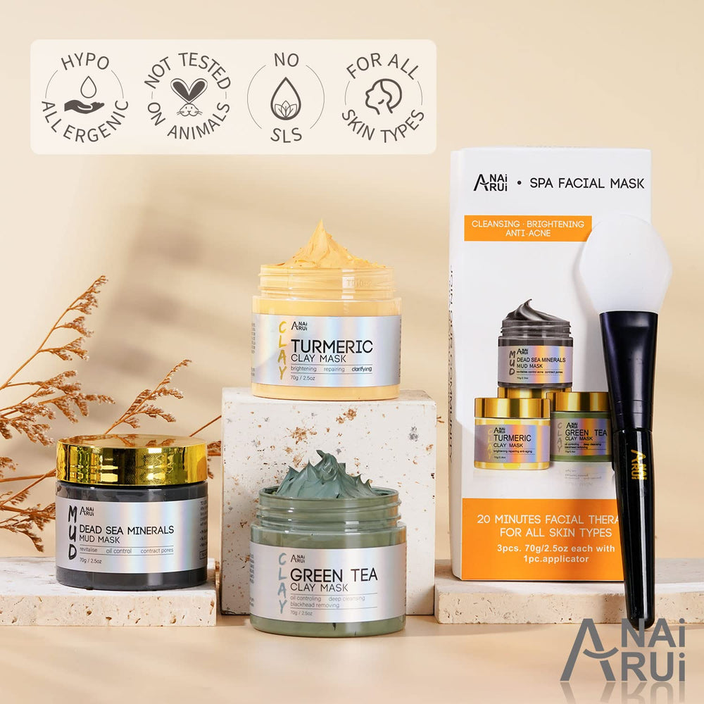 ANAI RUI Dead Sea mud mask application reveals a smooth, clean feel