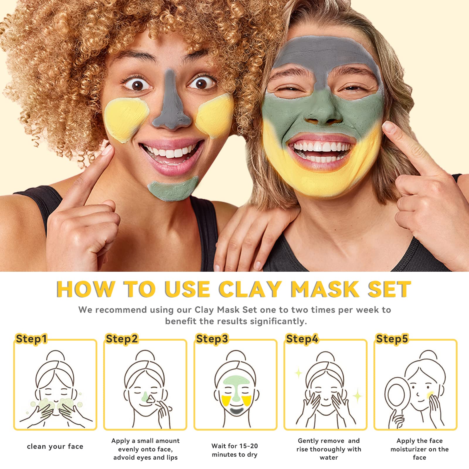 ANAI RUI green tea mask being applied to refresh oily skin