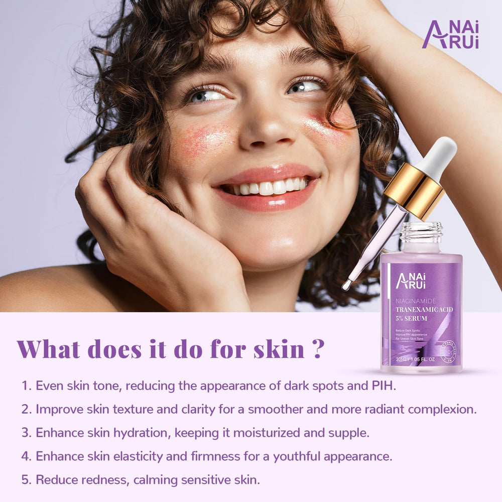 ANAI RUI niacinamide serum ingredients highlight brightening and barrier support