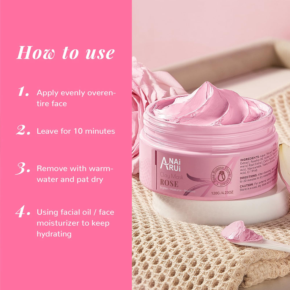 Gentle kaolin clay detoxifies by absorbing excess oil for clearer skin