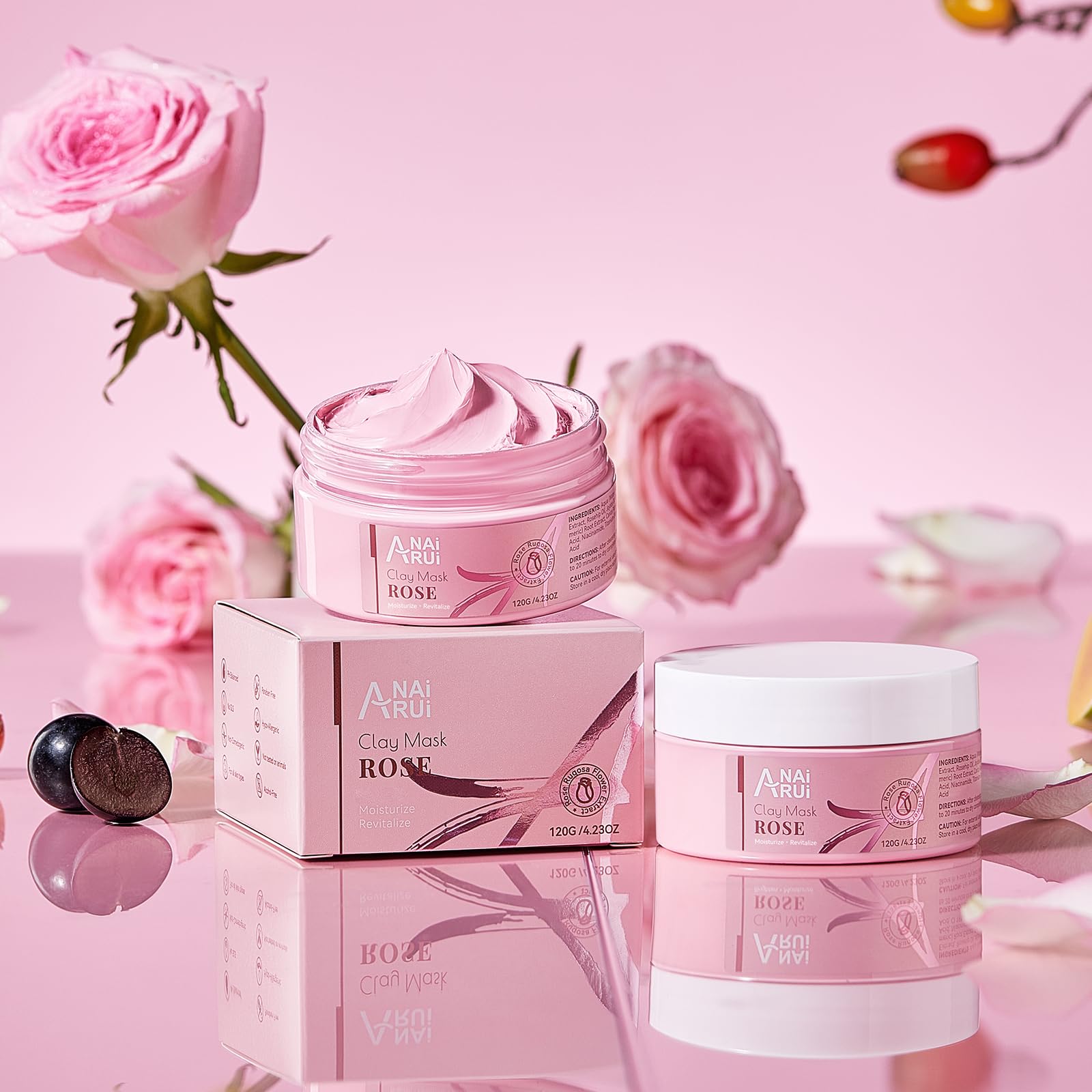 Hyaluronic acid hydrates, leaving skin plump and refreshed after use