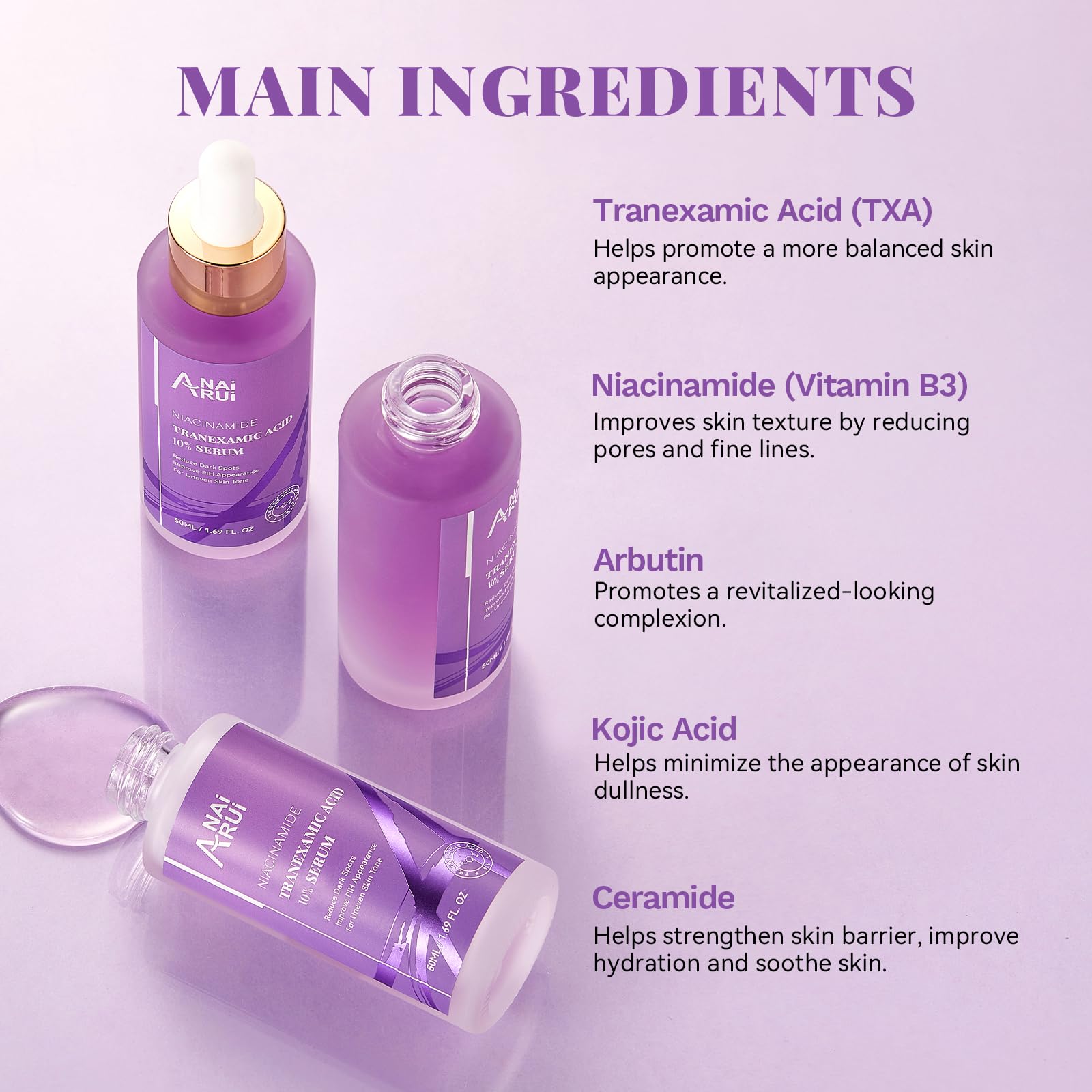 ANAI RUI serum dropper dispensing a lightweight formula
