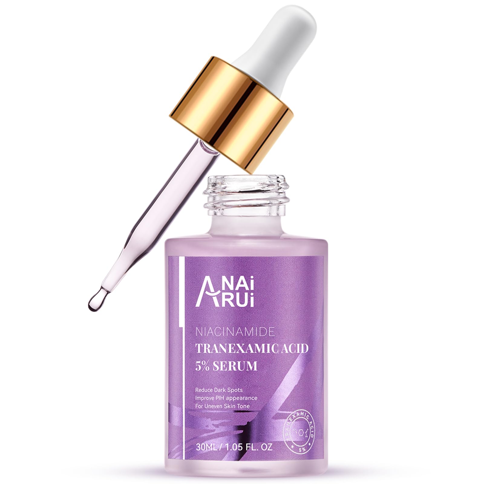 ANAI RUI tranexamic acid serum bottle showing potent formula for even skin tone