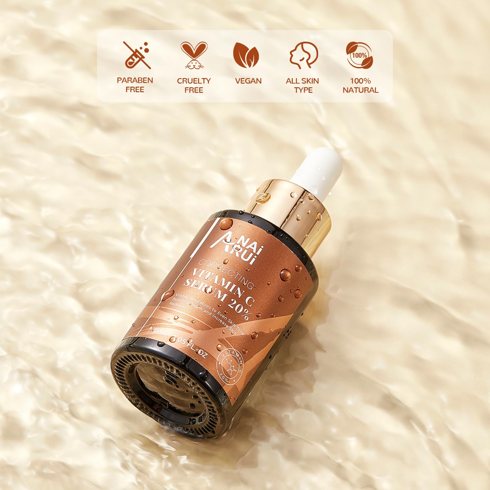 ANAI RUI Vitamin C Serum targets dark spots for more even tone