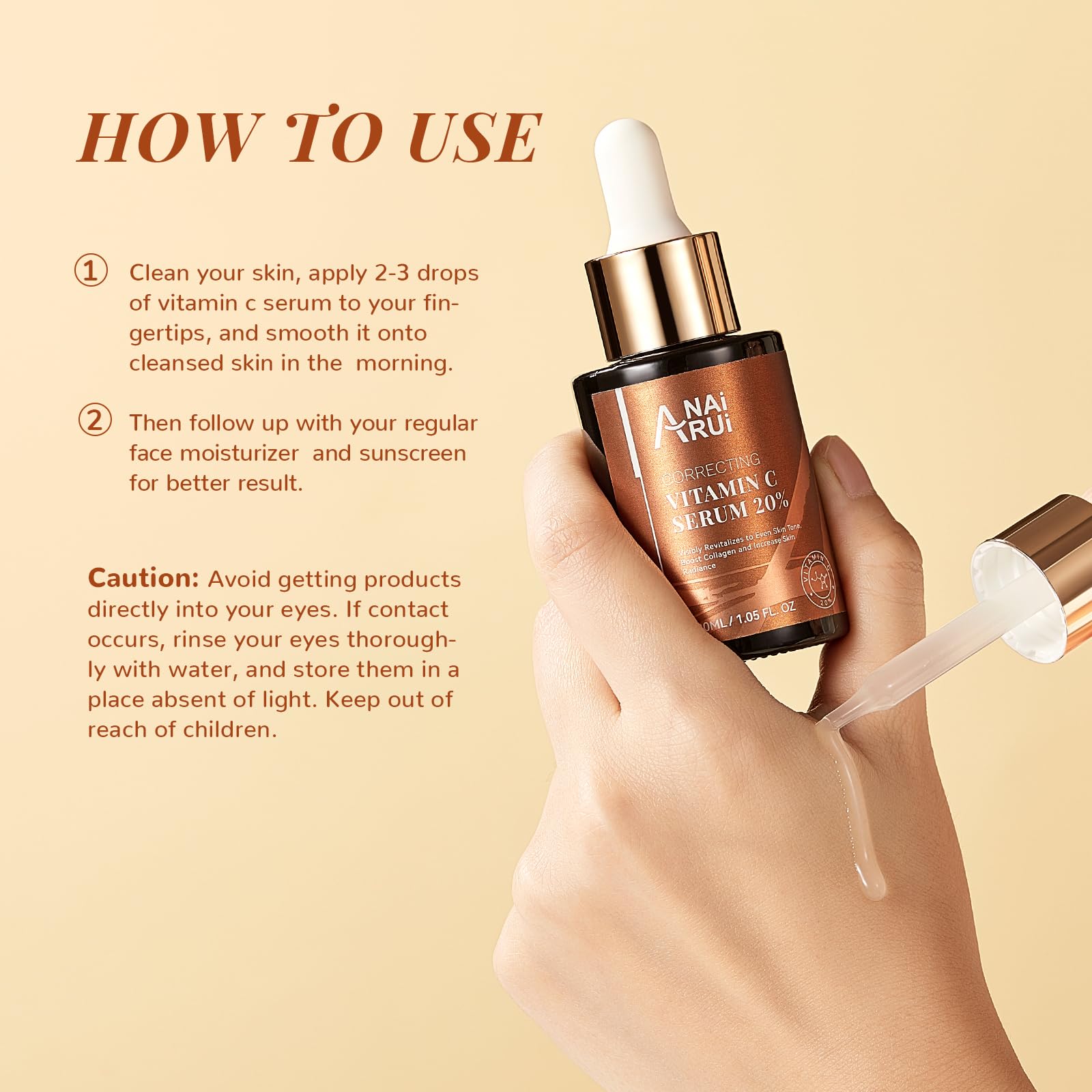 ANAI RUI Vitamin C Serum Niacinamide for calm skin and reduced redness
