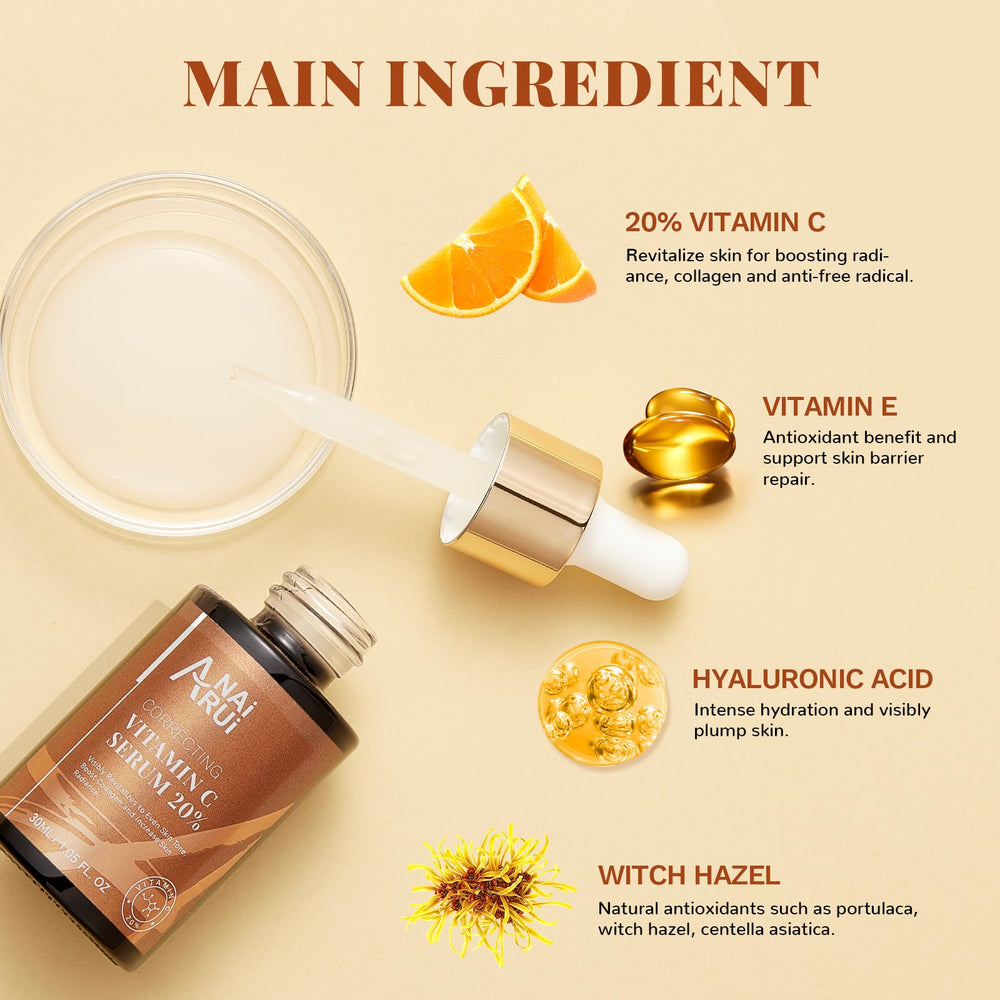 ANAI RUI Vitamin C Serum silky texture for smooth application