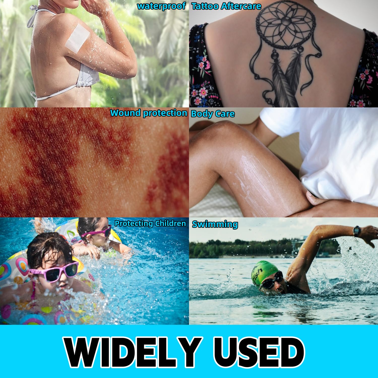 ANAMPION skin-safe adhesive keeps tattoo protected without irritation