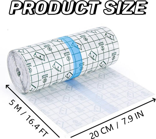 ANAMPION tattoo aftercare bandage with grid cutting guide for precise sizing
