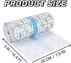 ANAMPION tattoo aftercare bandage with grid cutting guide for precise sizing