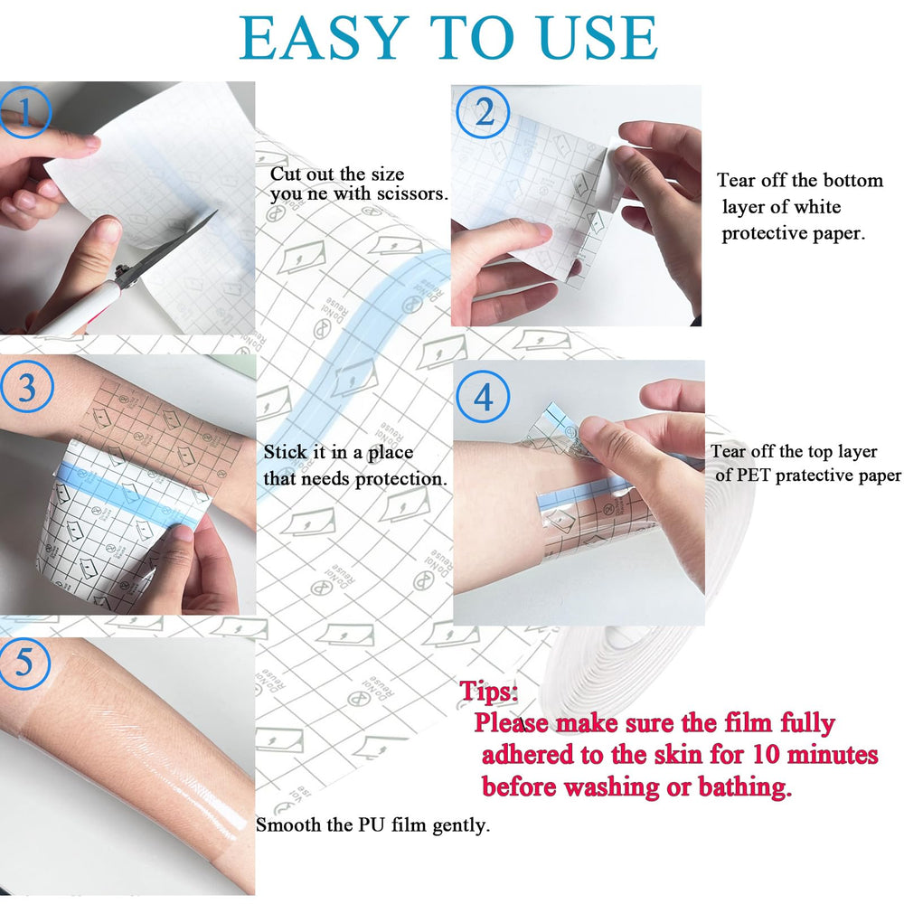 ANAMPION waterproof bandage sticks well and stays on for hours