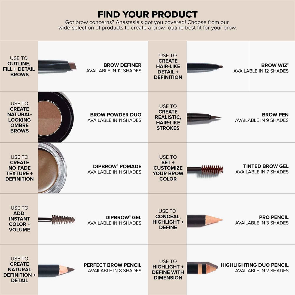 Brush-tip applied Brow Freeze Gel ready for shaping