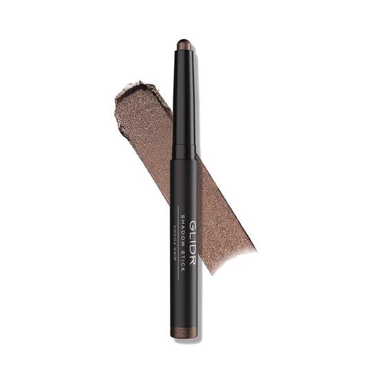 Anastasia Beverly Hills GLIDR Shadow Stick Cocoa Drip product shot shows bold, long-lasting color