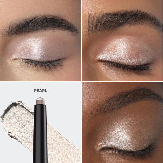 Anastasia Beverly Hills GLIDR Shadow Stick Pearl swatch demonstrates rich pigment in a single pass.