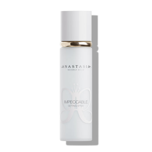Anastasia Beverly Hills setting spray mist delivering skin-like, non-drying finish.
