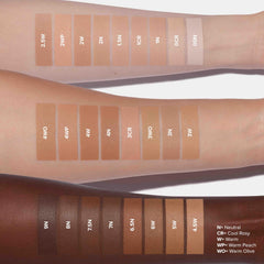 Anastasia Beverly Hills face application demonstrates weightless full-coverage layering.