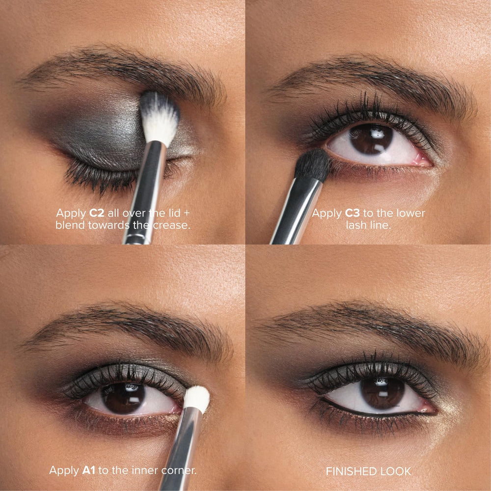 Anastasia Beverly Hills Mini Embers applied on eyelids for versatile looks.