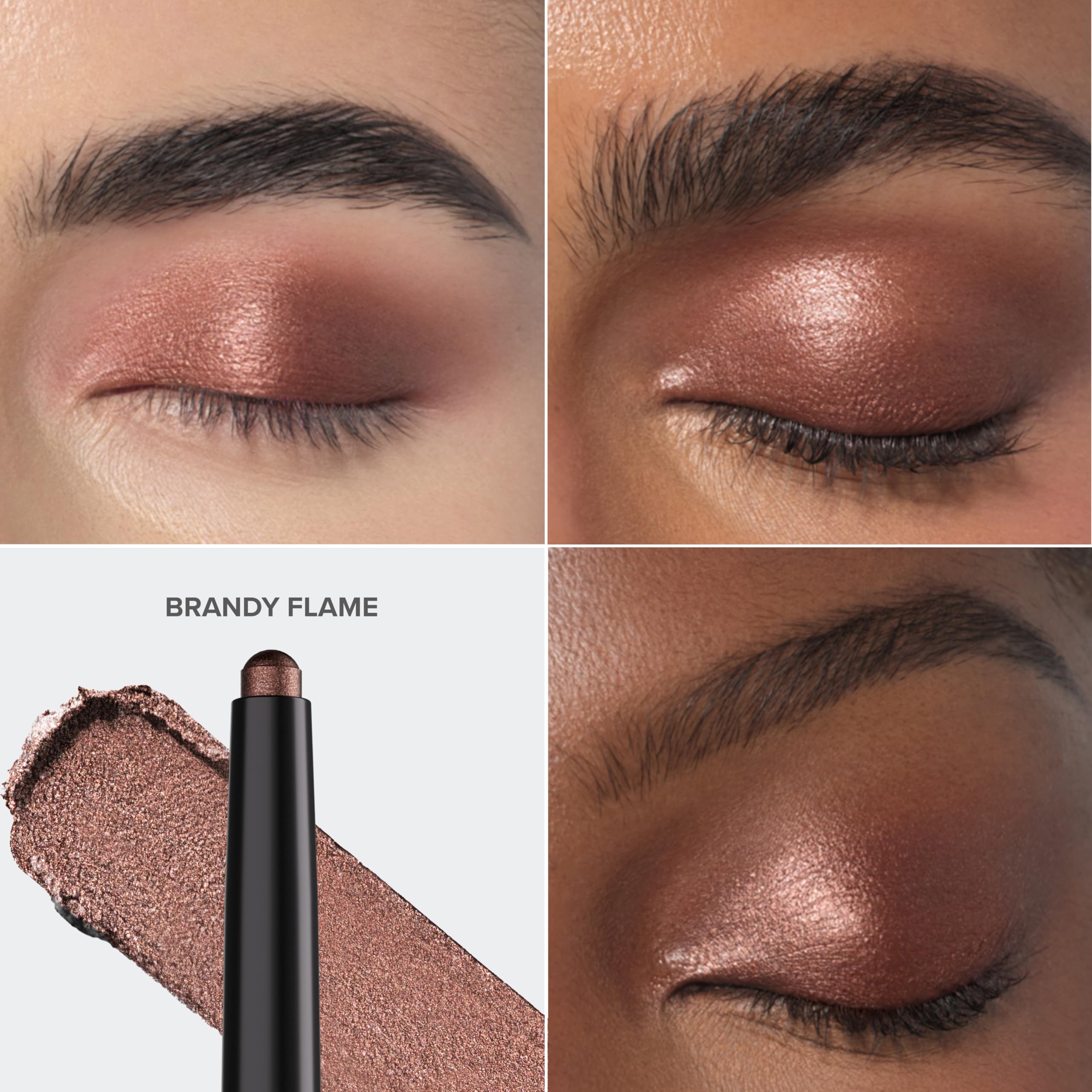 Close-up of Anastasia GLIDR Brandy Flame for creamy, even application