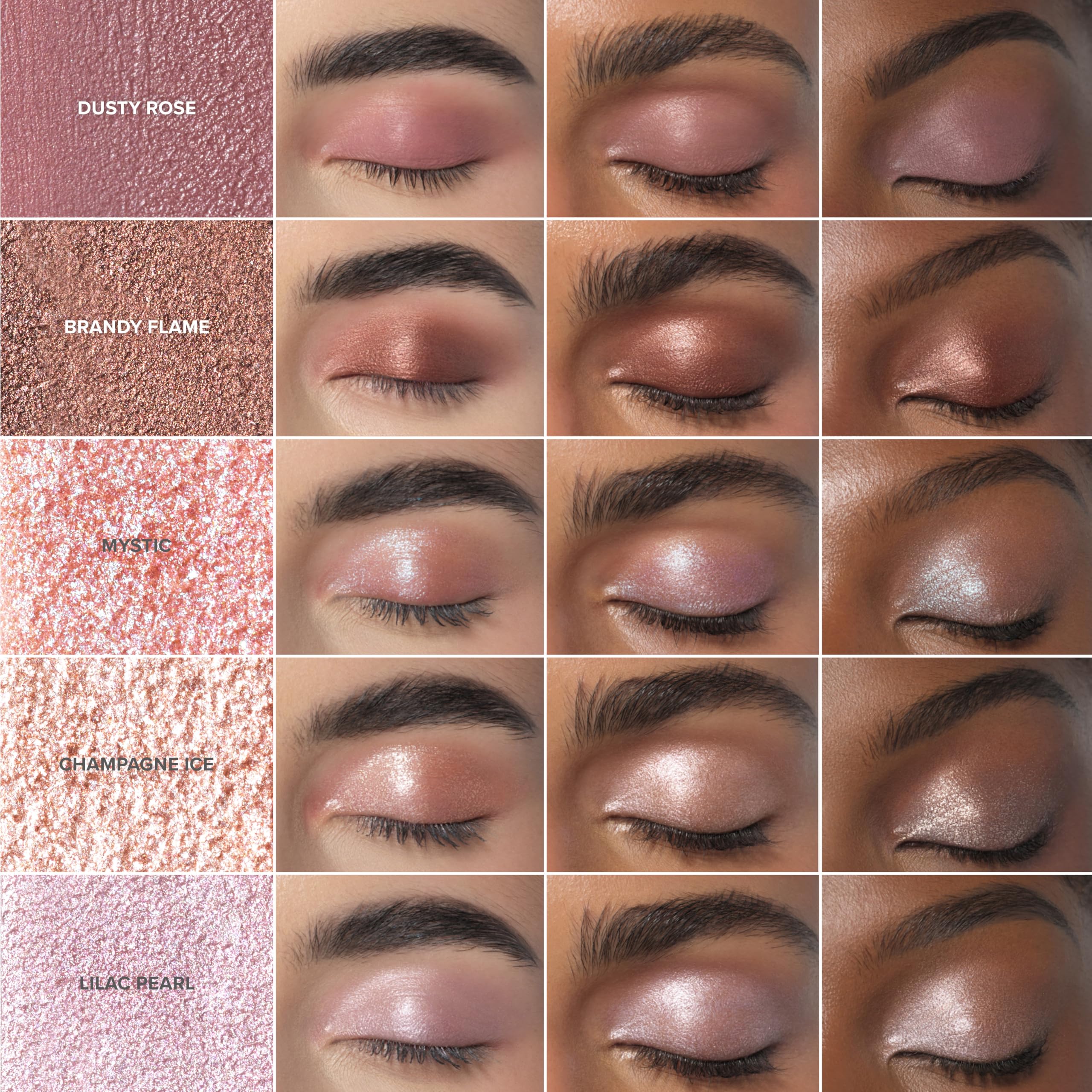 One-swipe color from Anastasia GLIDR Shadow Stick Brandy Flame for bold eyes